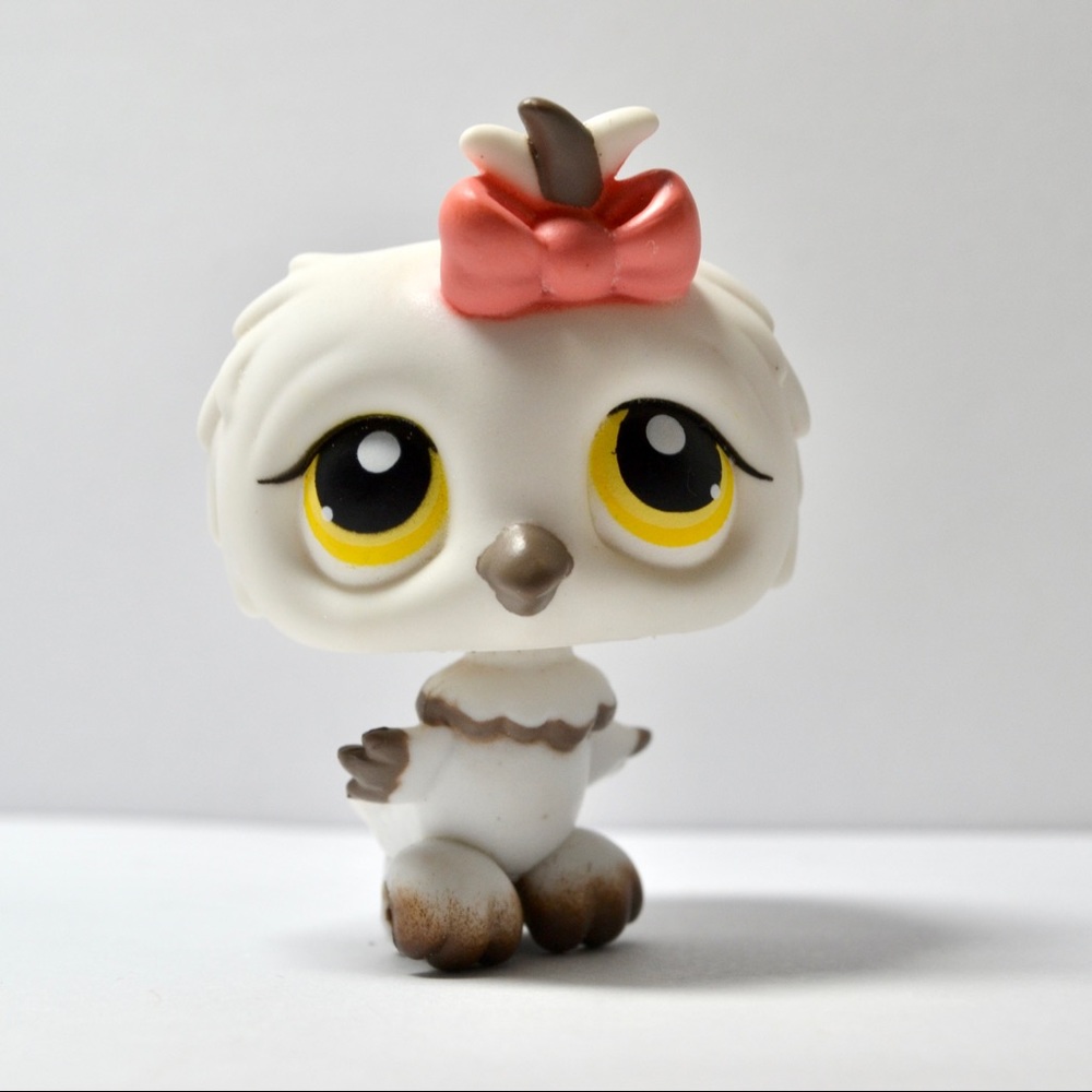 Littlest Pet Shop Authentic Plug and Play Biggest Adventure White Gray Owl